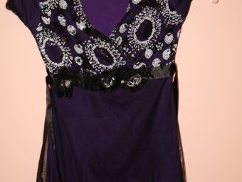 1 Purple Dressy Top